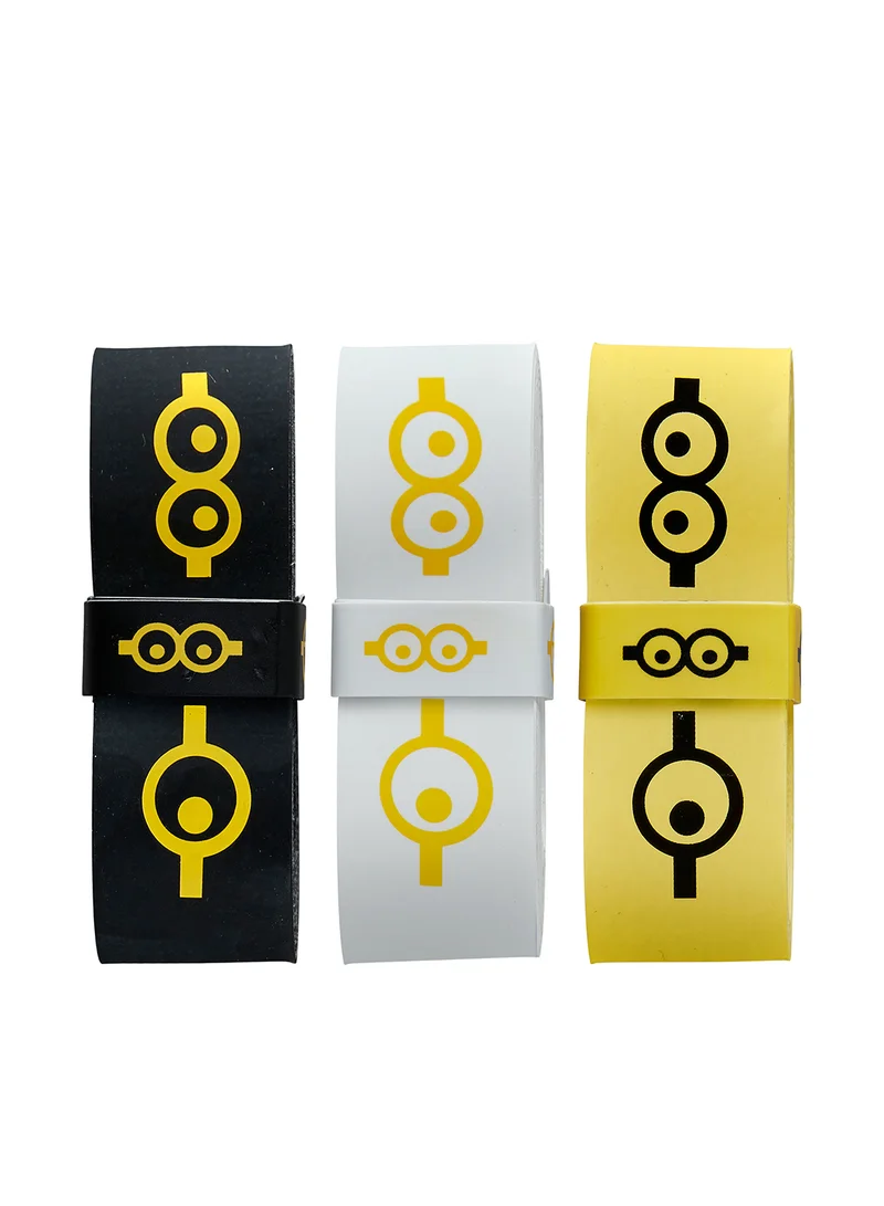 Wilson Minions Comfort 3 Pack Overgrip Set - Yellow/Black/White