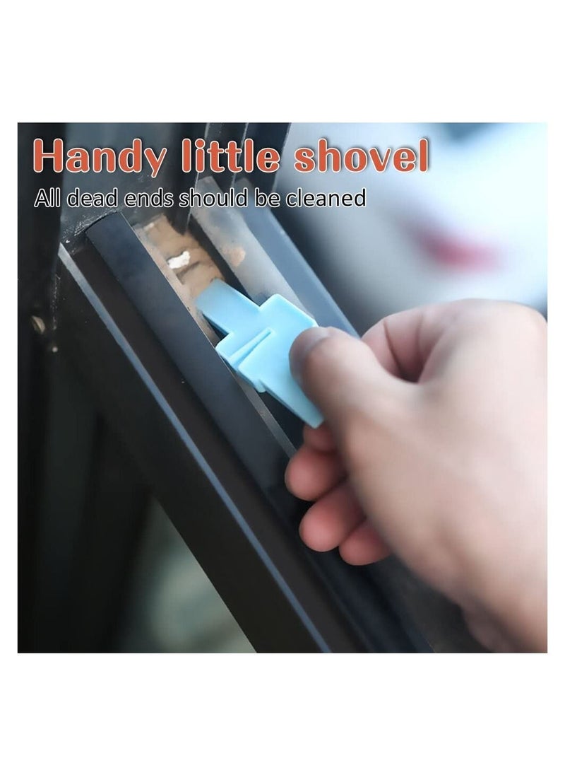 Generic - NOG 2 in 1 Window Slider and Cleaner Brush Hand-held Crevice Cleaner Tools, Magic Window Cleaning Brush (2 in 1 Window and Slider Cleaner Brush Multicolor - 1 Pcs) - Image 1