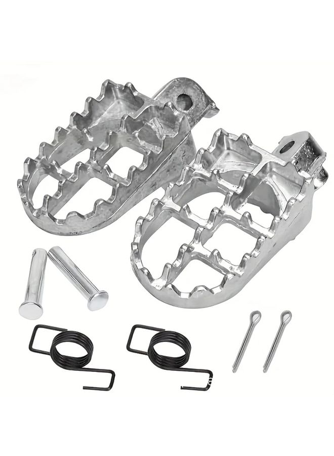 Blue 2 Pcs Off Road Motorcycle Foot Pedal Front Rests - Image 3