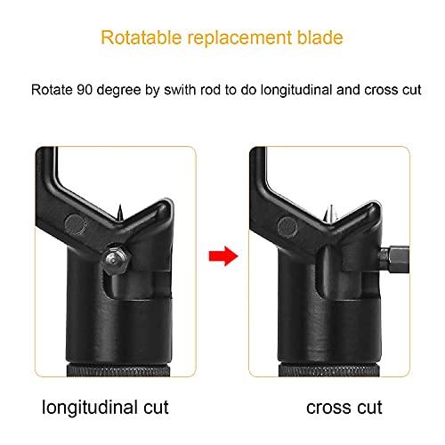 groword Armored Cable Stripper Replacement Blade Precision Steel Blade that can Cut Hard Materials without Damaging Internal Fibers for FTTH Armored Fiber Optic Cable Stripper Armored Slitting Tools(2Pcs) - Image 5