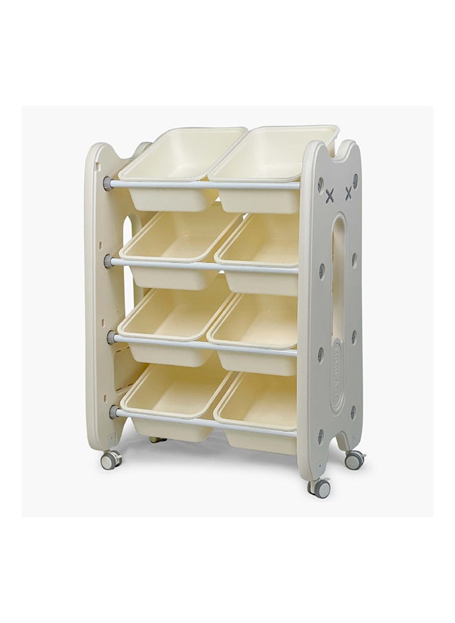 Home Box Toys Organizer Iris Kinder 4-Tier Portable Toy Organiser with 8 Boxes 56 x 81 x 38 cm  - Image 2