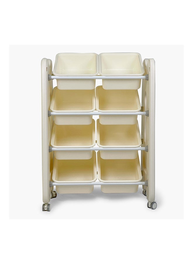 Home Box Toys Organizer Iris Kinder 4-Tier Portable Toy Organiser with 8 Boxes 56 x 81 x 38 cm  - Image 3