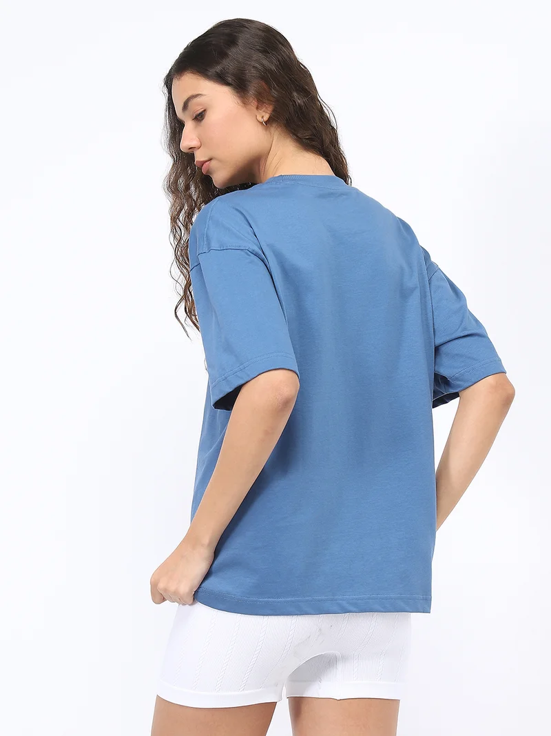Nobero  Nobero Oversized Solid T-shirt for women for Women | Best Price UAE