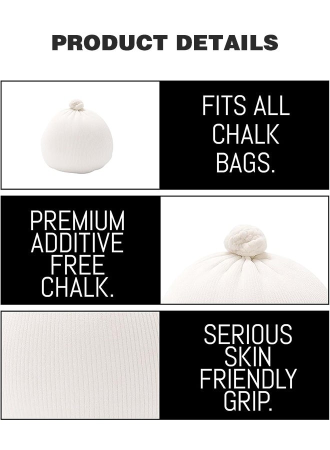 Polish'D 2 Bags Strong Refillable Chalk Ball, Each Ball has 56 g (1.98 oz) Capacity, Fine Soft for Athletic Chalk Ball Comes Full Good for Rock Climbing, Gym Workouts - Image 4