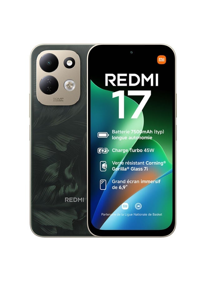 Xiaomi Redmi 17 Dual SIM Oak Green 6GB RAM 256GB 4G - Middle East Version - Image 1