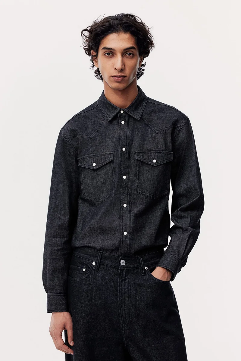H&M Regular Fit Denim shirt