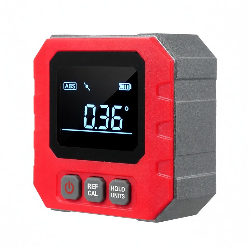 4*90° Portable Digital Inclinometer Backlight Digital Protractor Slope Meter Digital Angle Ruler Five-side Magnetics Multifunctional Protractor with Data Hold Function - Image 5