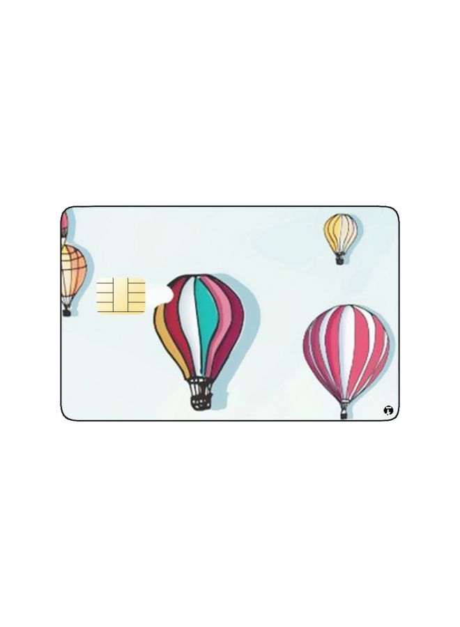 RKN PRINTED BANK CARD STICKER Beautiful Colorful Balloons Drawing - Image 1