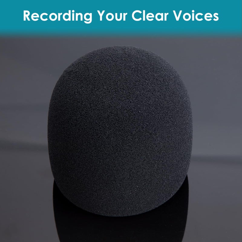 YOUSHARES 2PCS Blue Yeti Pop Filter for Blue Yeti Microphone, Yeti Foam Windscreen with Dead Cat Blue Yeti Mic Cover for Yeti Mic and Blue Yeti Pro USB Microphone - Image 3