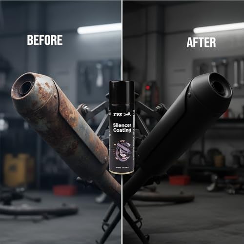 TVS Silencer Coating Spray for Bike, Prevent Rust and Leak, Diesel wash Resistance (160g) - Image 5