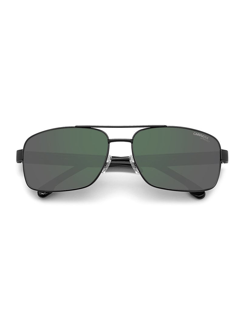 Carrera نظارة شمسية مستطيلة للحماية من الأشعة فوق البنفسجية للرجال - كاريرا 8063/S أسود مطفي 61 - مقاس العدسة: 61 ملم - Image 4