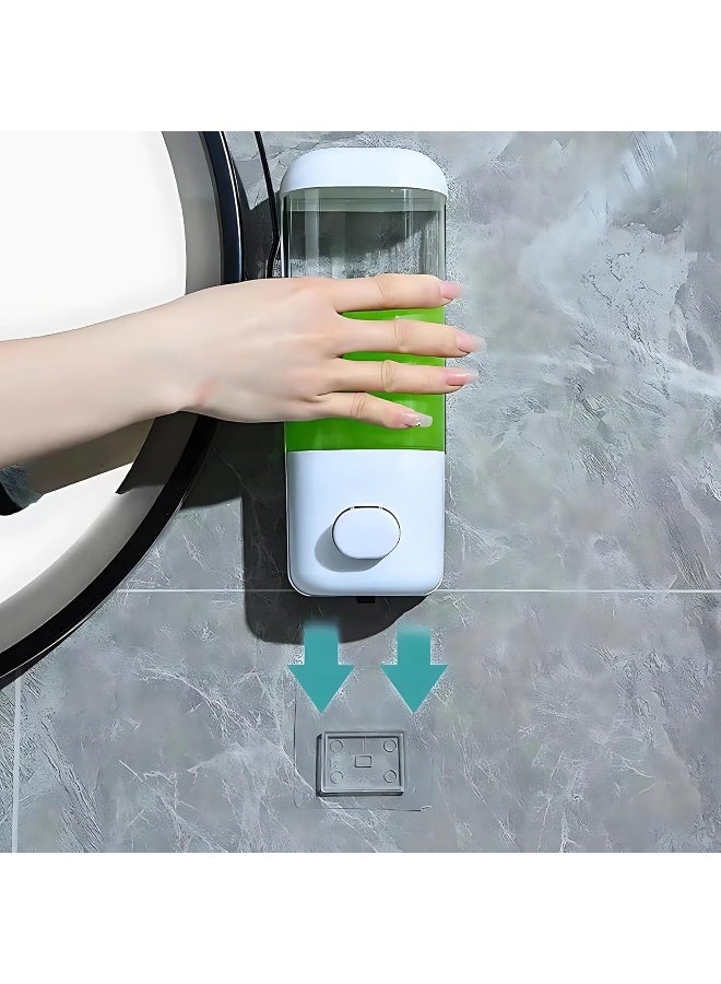 AKC 500ml Wall Mounted Manual Soap Dispenser – ABS Plastic Hand Wash, Foam or Liquid Soap Dispenser for Bathroom, Kitchen, Hotel & Commercial Use – Durable & Budget-Friendly (White) - Image 5