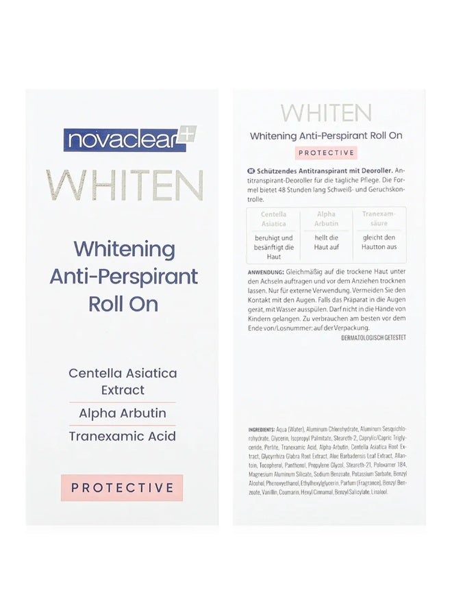 Novaclear Whitening Anti-Perspirant Roll-On 50ml – Protective Deodorant for Underarms - Image 3