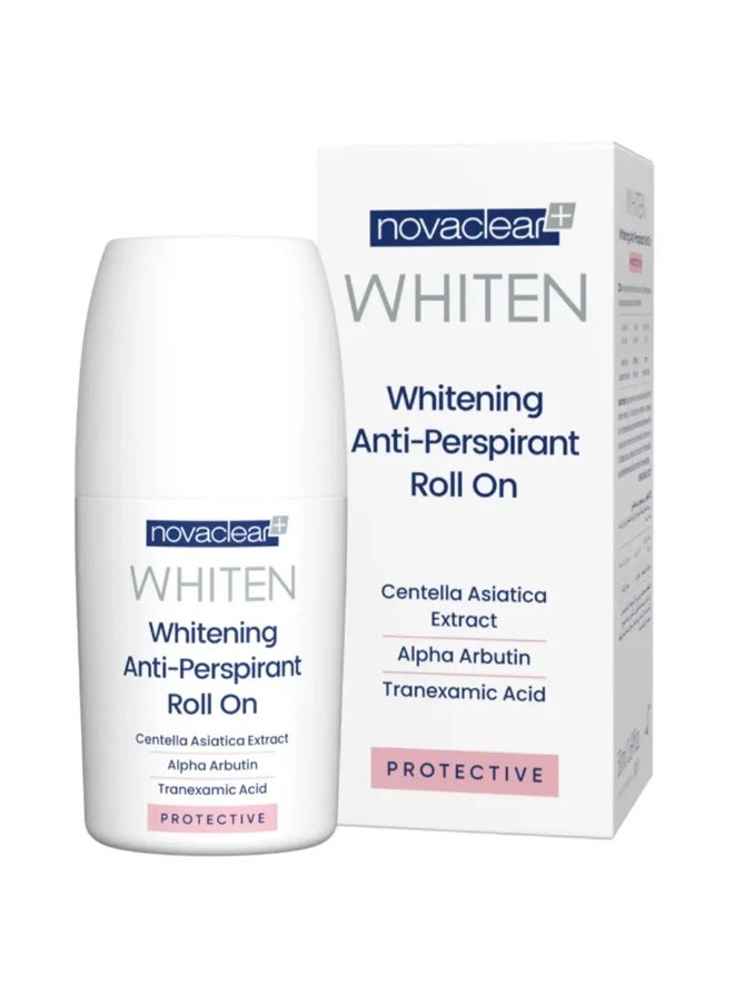 Novaclear Whitening Anti-Perspirant Roll-On 50ml – Protective Deodorant for Underarms - Image 1