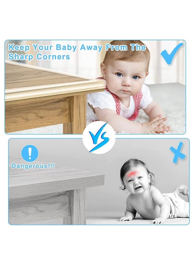 ELFSA Silicone PVC Safety Corner Protector,Edge Protector Strip Clear, Tables Corner Guards Child Safety, Soft Silicone Bumper Strip for Sharp Corners of Cabinets Tables Drawers (3Mx1.5CM)  - Image 3