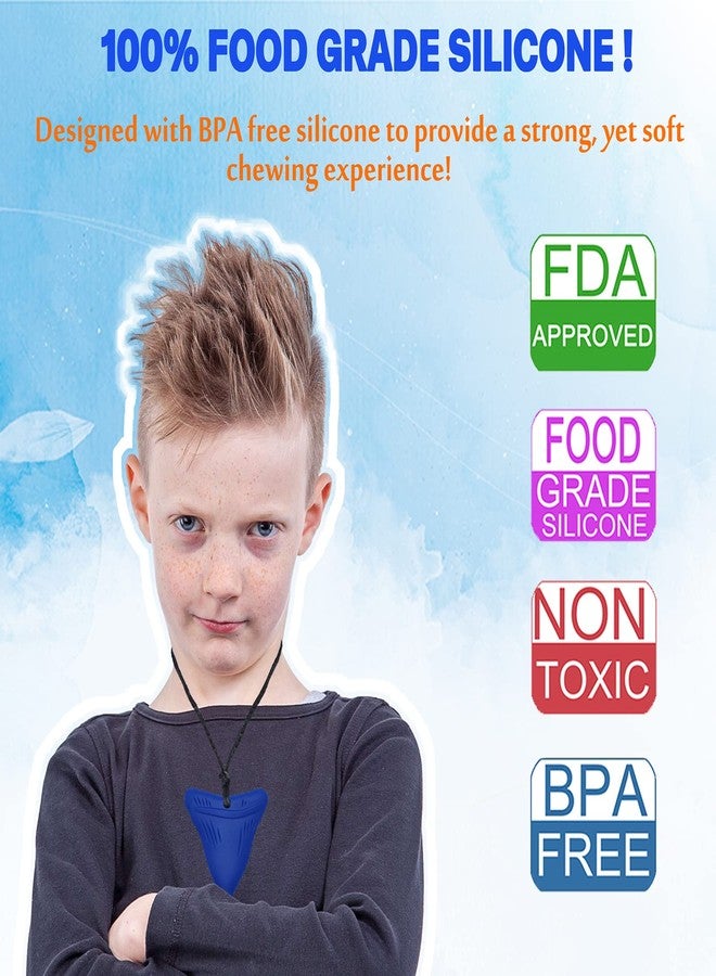LeeYean Chew Necklaces for Sensory Kids, Sensory Toys for Kids with Autism, ADHD, SPD, Chewing, Autism Sensory Products Reduce Adult Anxiety Fidgeting - Image 2