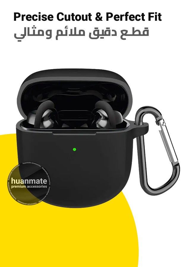 غطاء حماية لجهاز بوز كوايت كومفورت II - أسود - مصنوع من السيليكون الناعم، خفيف الوزن ومتين - تصميم أنيق، فتحات دقيقة، سهل التركيب والإزالة