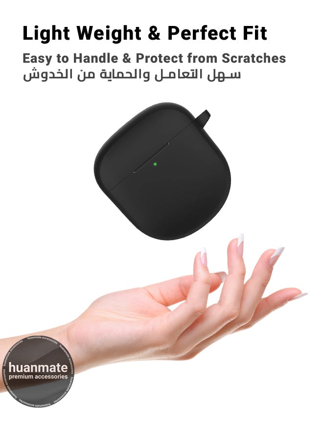 غطاء حماية لجهاز بوز كوايت كومفورت II - أسود - مصنوع من السيليكون الناعم، خفيف الوزن ومتين - تصميم أنيق، فتحات دقيقة، سهل التركيب والإزالة