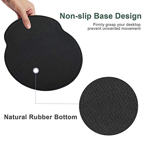 iVeze Ergonomic Mouse Pad with Wrist Support,PU Leather Mousepad for Laptop Computers,Non Slip Rubber Base Memory Foam Wrist Rest Mouse Pads for Home Work Office Easy Typing Pain Relief,Green - Image 5