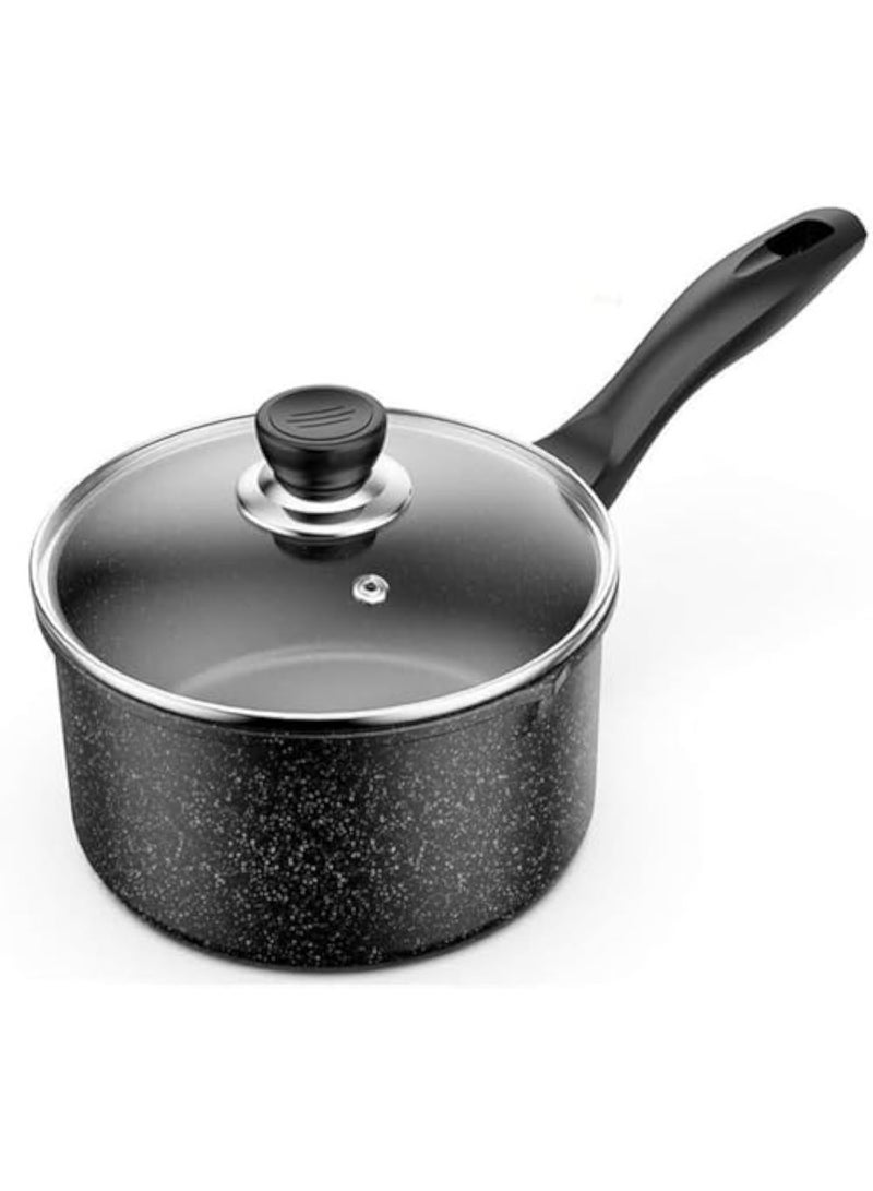 Arabest Stockpot Maifan Stone Milk Pot Non-Stick Pot Household Food Supplement Pot Milk Pot with Hot Milk Noodle Soup Pot Pans -Without Cover||22cm(with Lid) - Image 1
