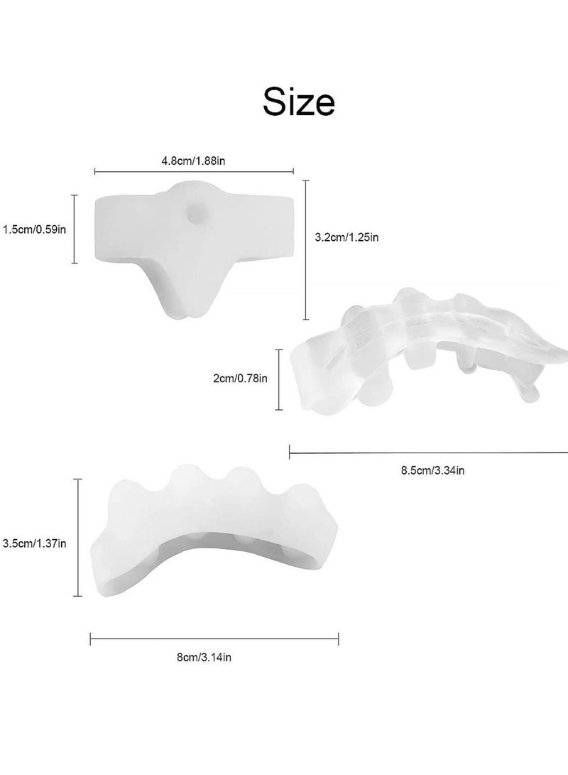 NIBEMINENT Gel Toe Separator, Stretchers for Overlapping Toes, Easy Wear in Shoes, Quickly Alleviating Pain After Yoga Activities, Can be used Nail Art Salon Pedicure Manicure Tool - Image 3