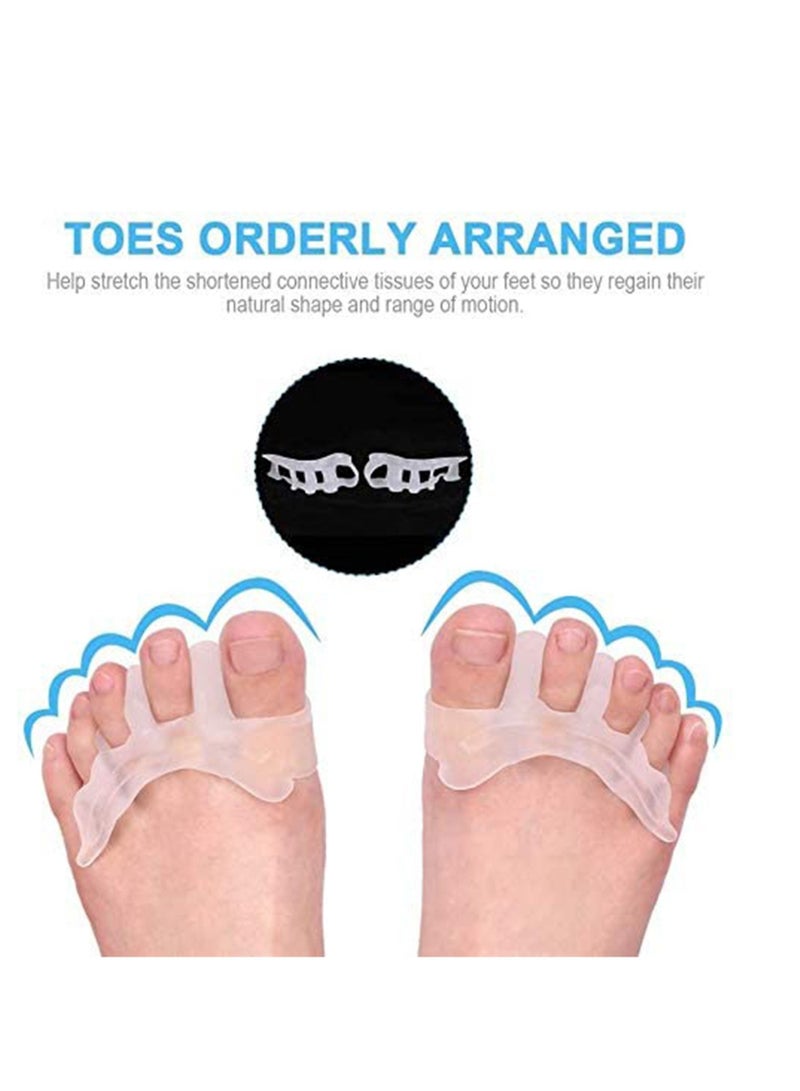 NIBEMINENT Gel Toe Separator, Stretchers for Overlapping Toes, Easy Wear in Shoes, Quickly Alleviating Pain After Yoga Activities, Can be used Nail Art Salon Pedicure Manicure Tool - Image 4