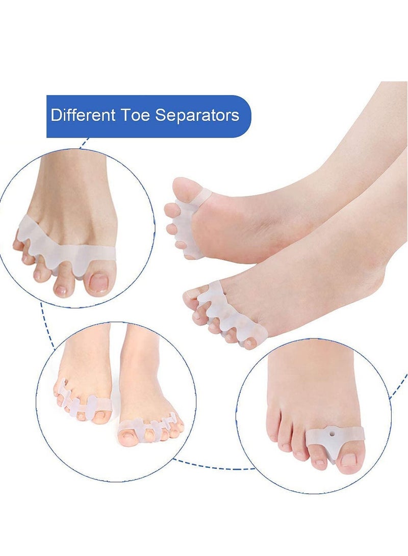 NIBEMINENT Gel Toe Separator, Stretchers for Overlapping Toes, Easy Wear in Shoes, Quickly Alleviating Pain After Yoga Activities, Can be used Nail Art Salon Pedicure Manicure Tool - Image 5