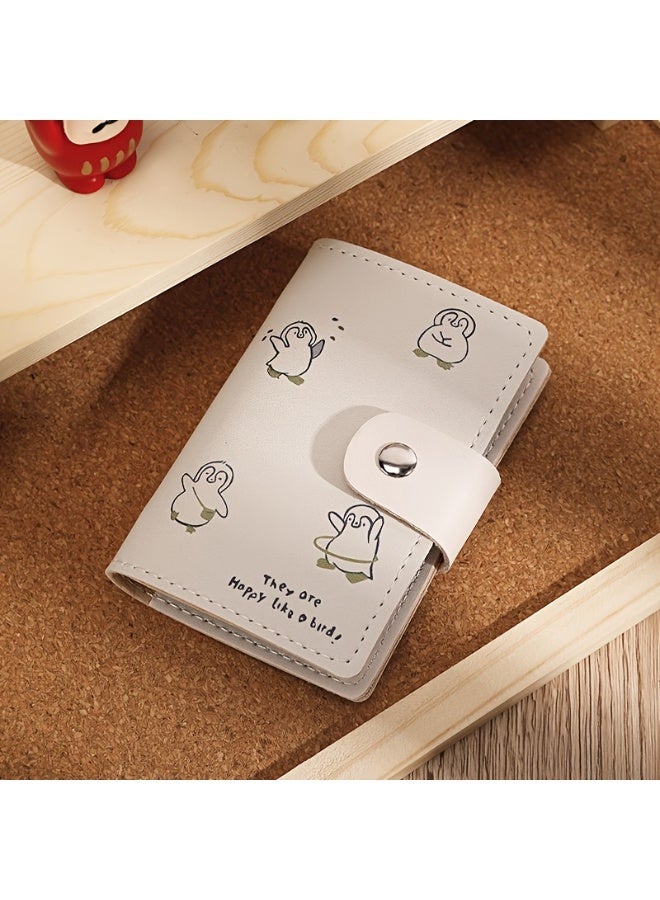 Goolsky Compact Card Holder with Multiple Slots and Coin Purse Feature, Cute Cartoon Design - Image 1