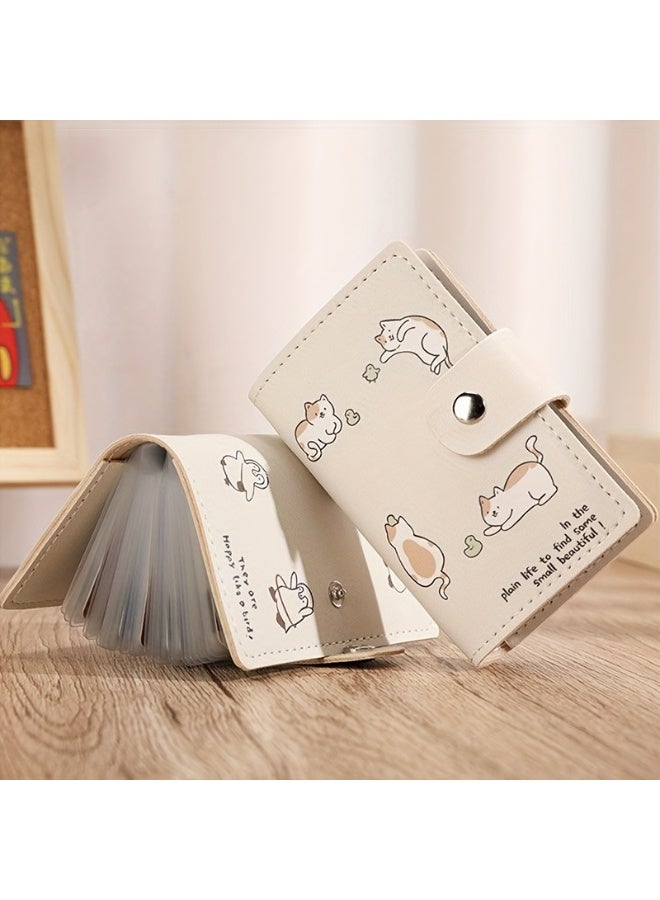 Goolsky Compact Card Holder with Multiple Slots and Coin Purse Feature, Cute Cartoon Design - Image 2