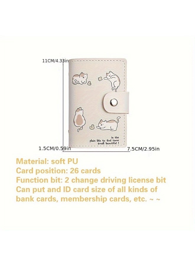 Goolsky Compact Card Holder with Multiple Slots and Coin Purse Feature, Cute Cartoon Design - Image 4