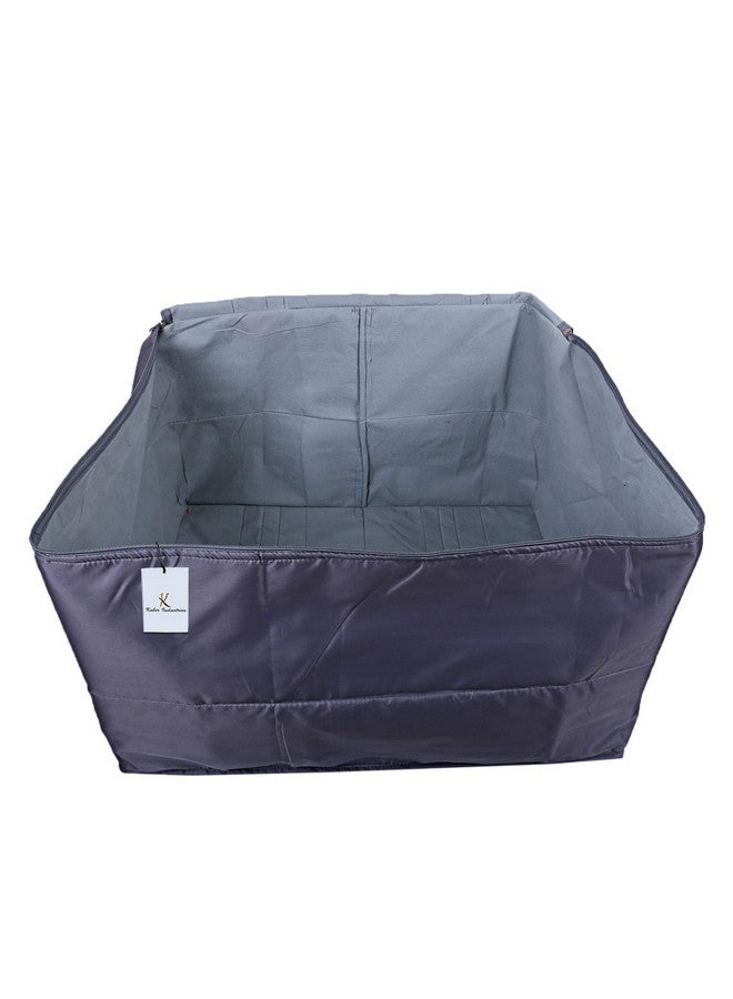 Kuber Industries Rectangular Parachute Jumbo Underbed Moisture Proof Storage Bag with Zipper Closure and Handle (Grey, Standard) - CTKTC06896 - Image 5