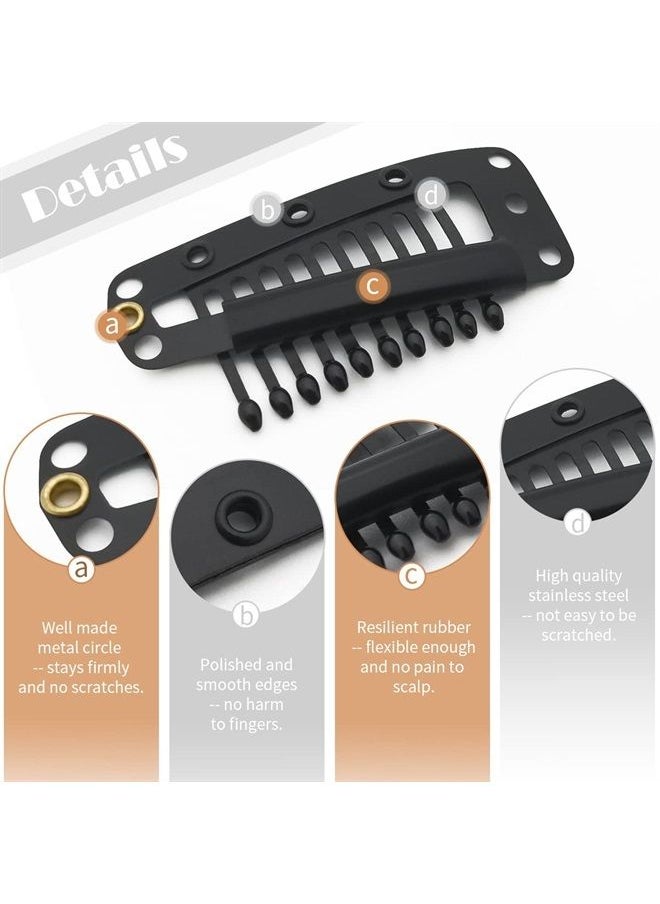 Dreamlover Wig Clips, Hair Extension Clips, Wig Clips to Secure Wig, 10 Teeth, 30 Pieces  - Image 3