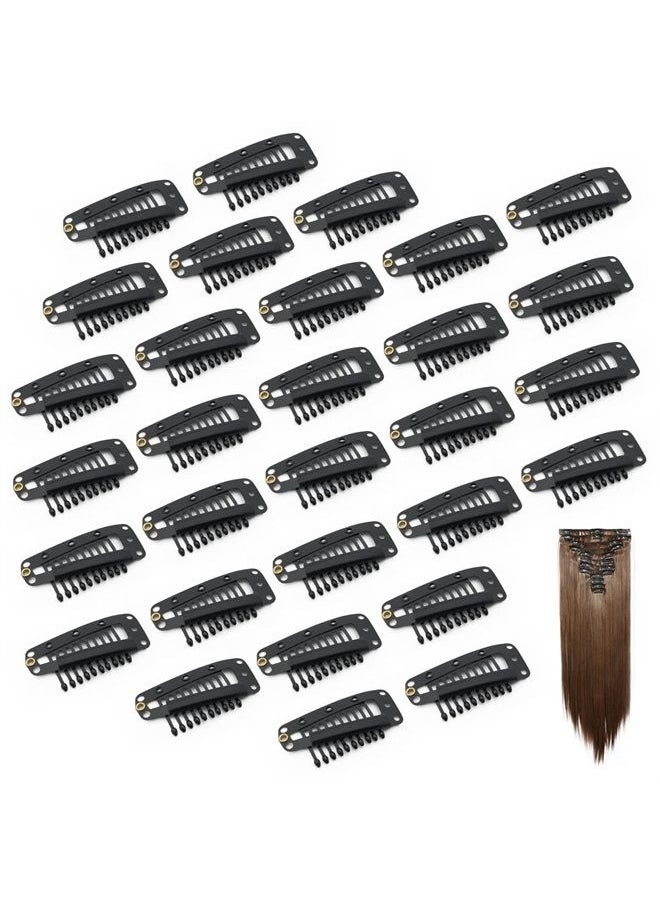 Dreamlover Wig Clips, Hair Extension Clips, Wig Clips to Secure Wig, 10 Teeth, 30 Pieces  - Image 1
