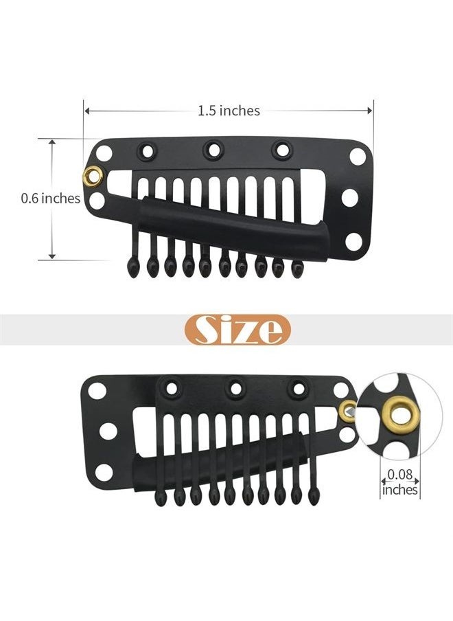 Dreamlover Wig Clips, Hair Extension Clips, Wig Clips to Secure Wig, 10 Teeth, 30 Pieces  - Image 2