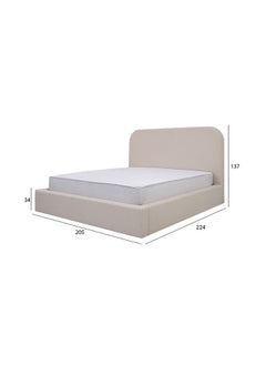 ROYAL FURNITURE Royal Furniture Riza Bed 200x150cm, Queen Size Bed  - Image 5