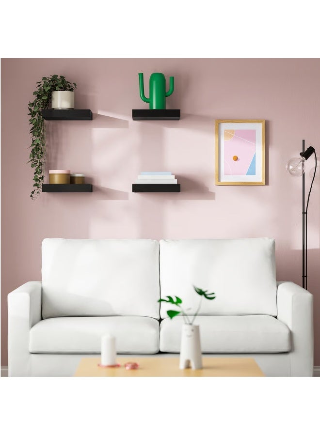 IKEA (IKEA) Wall shelf black-brown 30x26 cm - Image 5