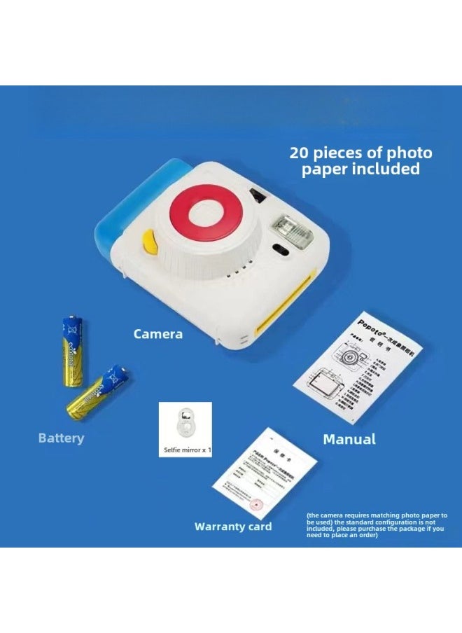 Generic Students Bring Their Own Beauty-making Camera To Directly Produce Photos, Color Printing And Portable Small Mini Photography Gods.-Body Color:Color-package 1  - Image 1
