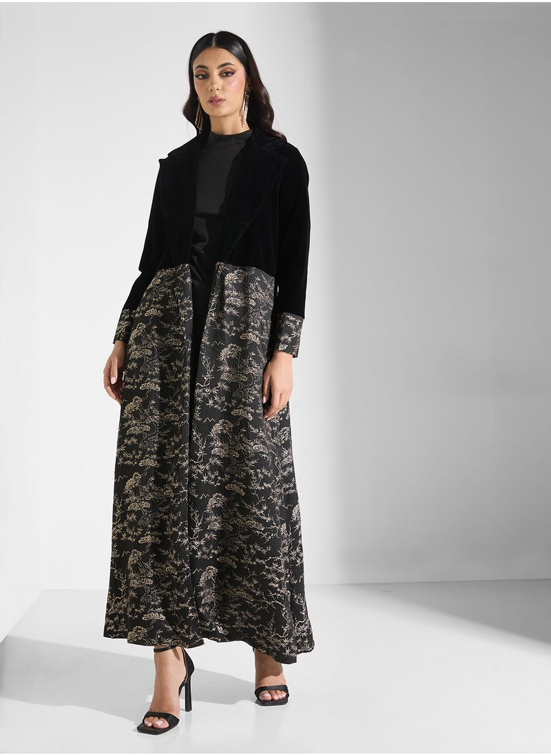 Khizana Printed Abaya  - Image 1
