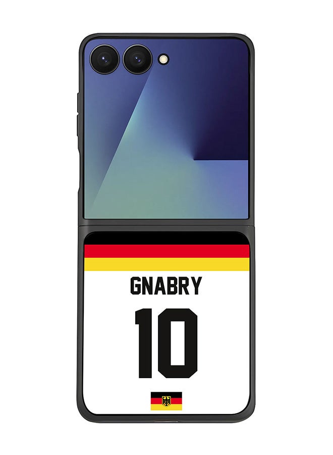 Stylizedd For Samsung Galaxy Z Flip7 Case,Slim fit Camera Protection, Shockproof Thin Phone cover  - Football - Germany,  Gnabry