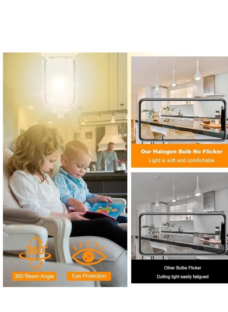 كيلا لمبات هالوجين G9، لمبات هالوجين G9 40 واط، 2700 كلفن أبيض دافئ G9 230 فولت لمبات كبسولة قابلة للتعتيم، غير متذبذبة، عبوة من 12 قطعة - Image 4