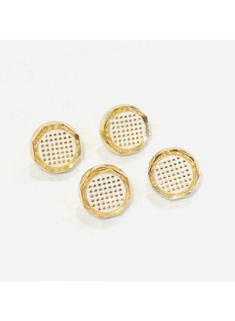 Abrar 8 Set Metal Snap Buttons For Men Saudi Thobe Size 12mm - Image 1