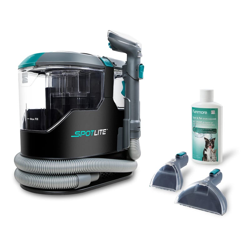 Kenmore كنمور KW2001 سبوتلايت جهاز تنظيف السجاد المحمول وإزالة بقع الحيوانات الأليفة، 17Kpa شفط قوي مع أدوات متعددة الاستخدامات للأثاث، الأرائك، السيارات وتفاصيل السيارات، رمادي - Image 5