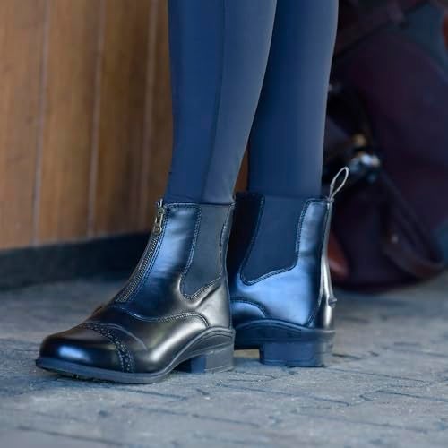 Dublin Altitude Zip Paddock Boots, Black, Childs 4 - Image 3