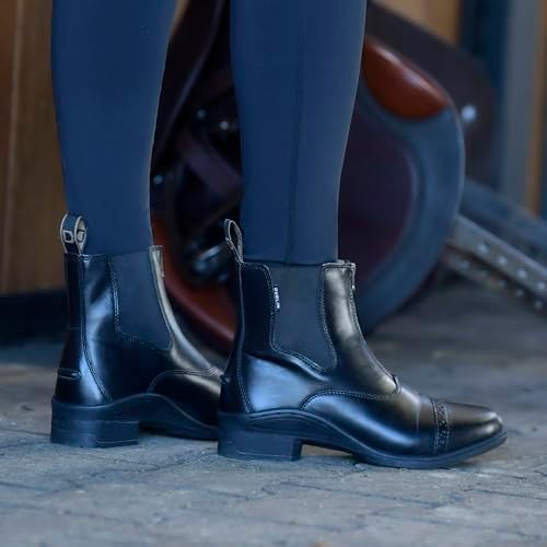 Dublin Altitude Zip Paddock Boots, Black, Childs 4 - Image 4