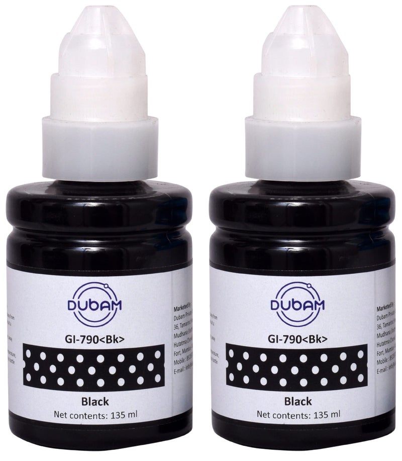 Dubam GI-790 GI790 790 Ink Bottle for Canon PIXMA G1000, G1010, G1100, G2000, G2002, G2010, G2012, G2100, G3000, G3010, G3012, G3100, G4000, G4010 Printers (Cyan, Yellow & Magenta) - Image 1