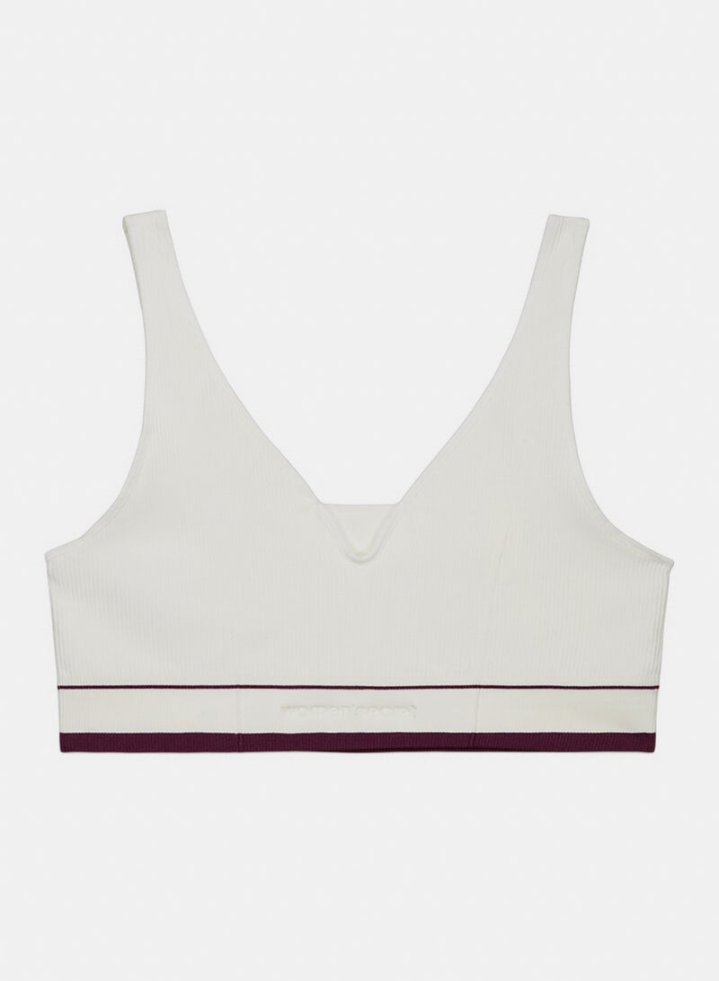 women'secret White Lovely Seamless Triangle Sports Bra - Image 5