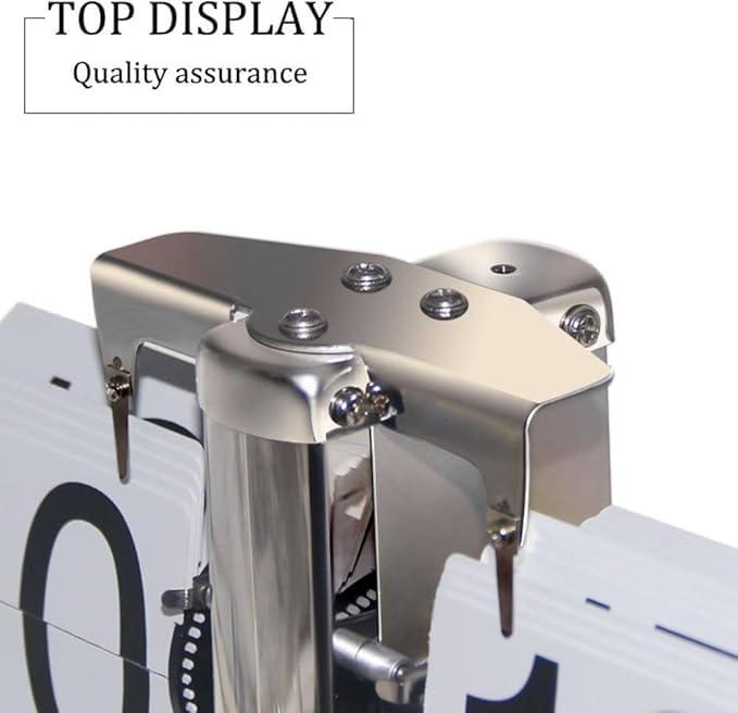 MBUYS MALL Retro Style Classic Metal Mechanical Display Battery Powered Flip Desk Shelf Clock Internal Gear Operated Flip Down Clock for Home Office - Image 5