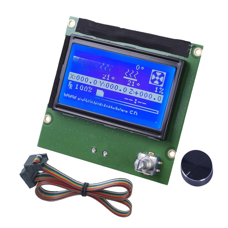 شاشة LCD 12864: مادة عالية الجودة ABS متعددة الألوان - شاشة طابعة ثلاثية الأبعاد متينة متوافقة لطابعات ثلاثية الأبعاد Ender3/3s/3x/pro التي يتم تصنيعها بنفسك - Image 1