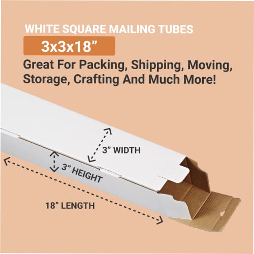 AVIDITI Shipping Boxes Small 3"L x 3"W x 18"H , 25-Pack | Corrugated Cardboard Box for Packing, Moving and Storage 3x3x18 3318 - Image 2