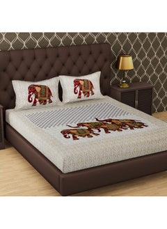 Urban Magic Urban MagicÂ® 104 TC Cotton Double Printed Bedsheet  - Image 1